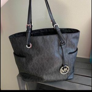 All black MK bag